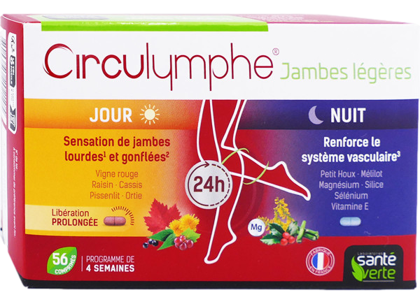 CIRCULYMPHE JAMBES LEGERES jour et nuit